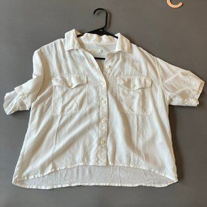 Rag & Bone white cotton summer shirt size S